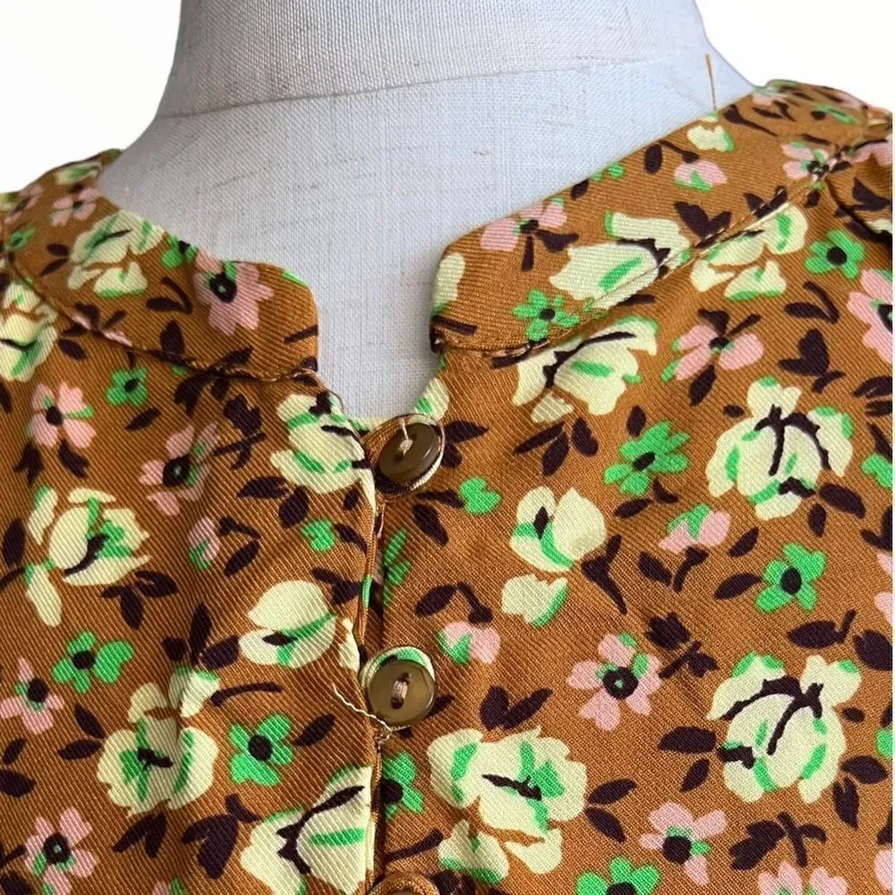 ZARA Kids | Ocher | FLORAL DRESS - Picture 9 of 11